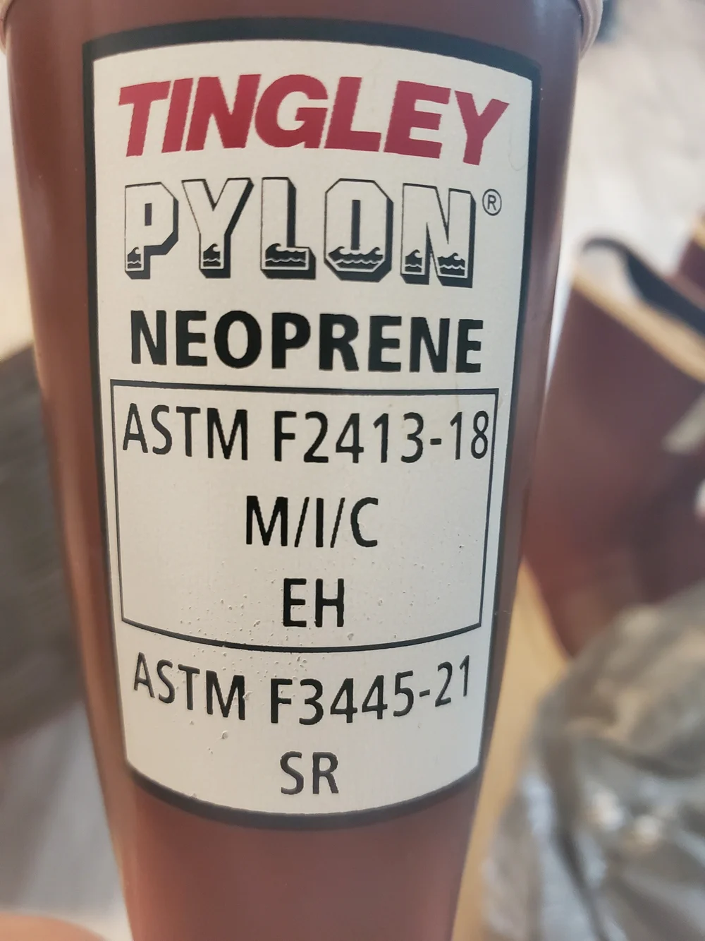 Tingley Pylon Neoprene Built-in steel toe cap meeting ASTM F2413 standards